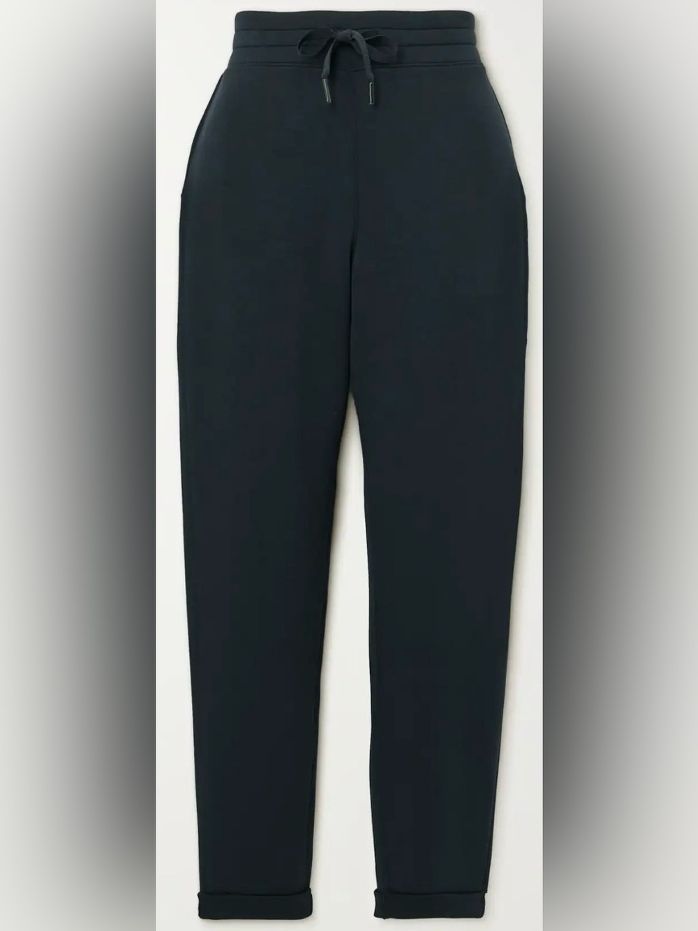 SPANX AirEssentials Stretch-Jersey Tapered Sweatpants Black Small